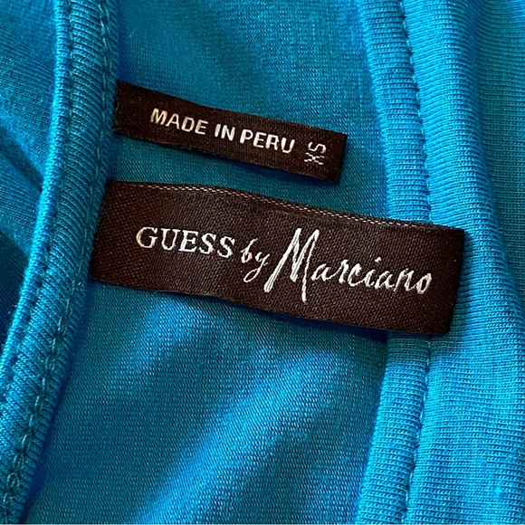 Guess by Marciano Blue Short Sleeve Top Size XS NWT - Picture 10 of 15